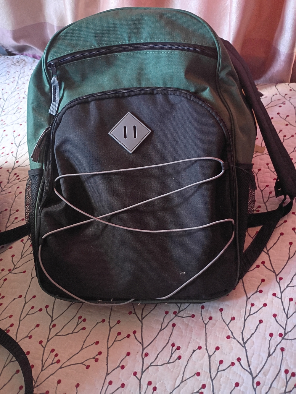 Men’s Green and Black Casual Daypack Backpack